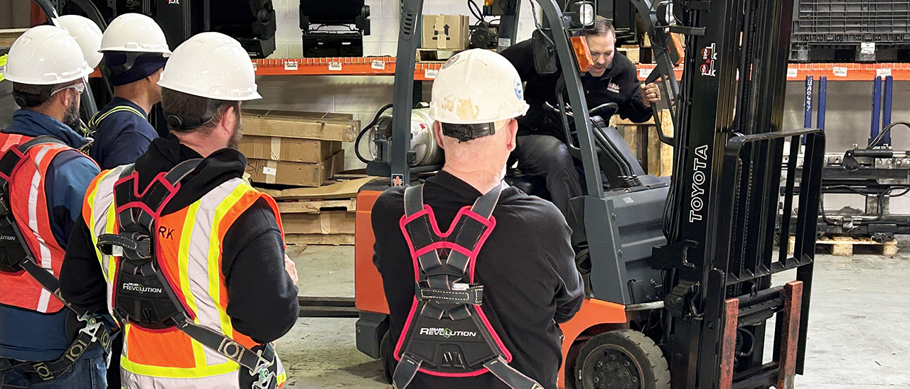 Forklift trainees