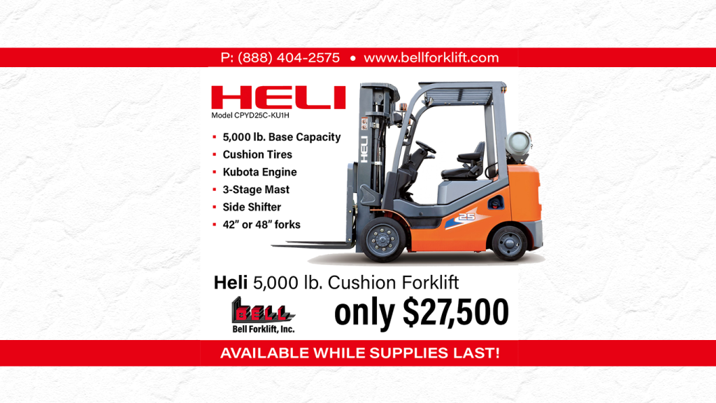 Forklift special ad